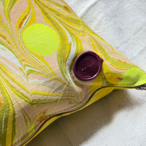 Hand Marbled One-of-a-Kind Pillow (26-13)