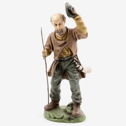 Greeting Shepherd Nativity Figure