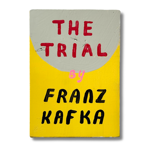 Leanne Shapton "The Trial" Painted Wooden Book