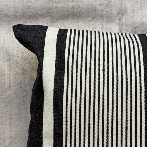 Custom 19th-century French Ticking Pillow (#31)