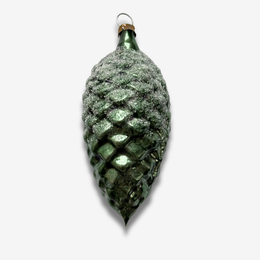 Pinecone with Snow Ornament