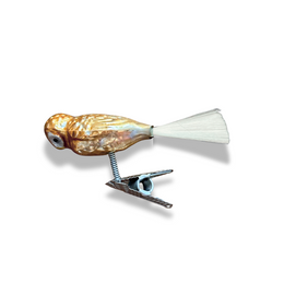 Nostalgic Clip-on Gold Owl Ornament