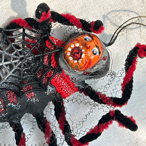 Nostalgic Cotton Chenille Spider Ornament