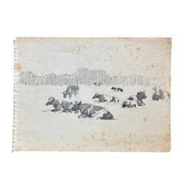 Evert Rabbers Early 20th-century Cow Drawing (ERA21)