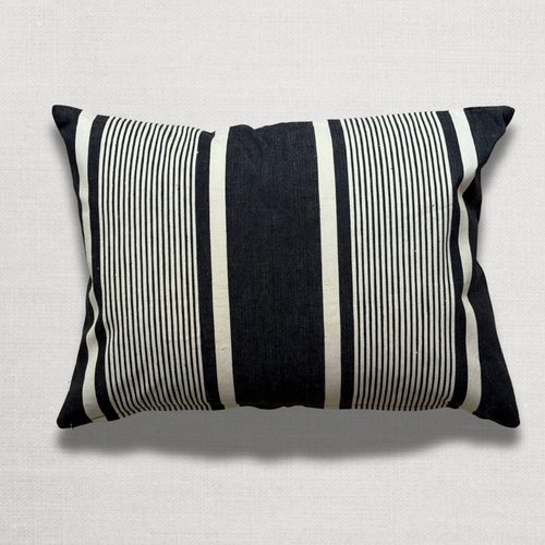 Custom 19th-century French Ticking Pillow (#31)