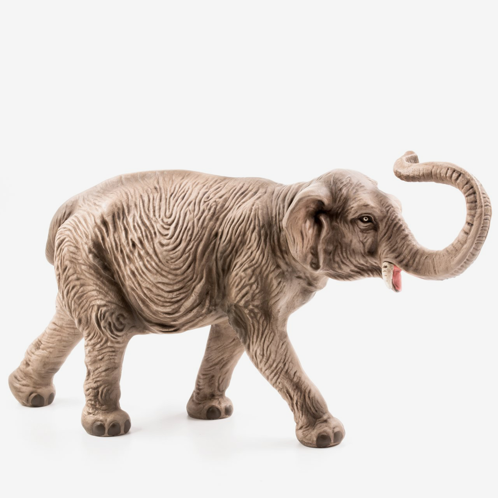 Elephant with Uplifted Trunk Nativity Figure
