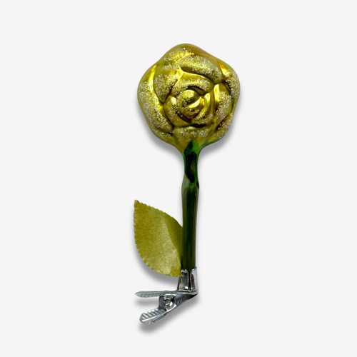 Nostalgic Clip-on Yellow Rose Ornament Y