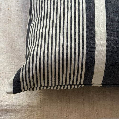 Custom 19th-century French Ticking Pillow (#44)