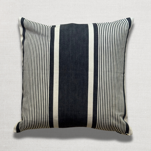 Custom 19th-century French Ticking Pillow (#44)