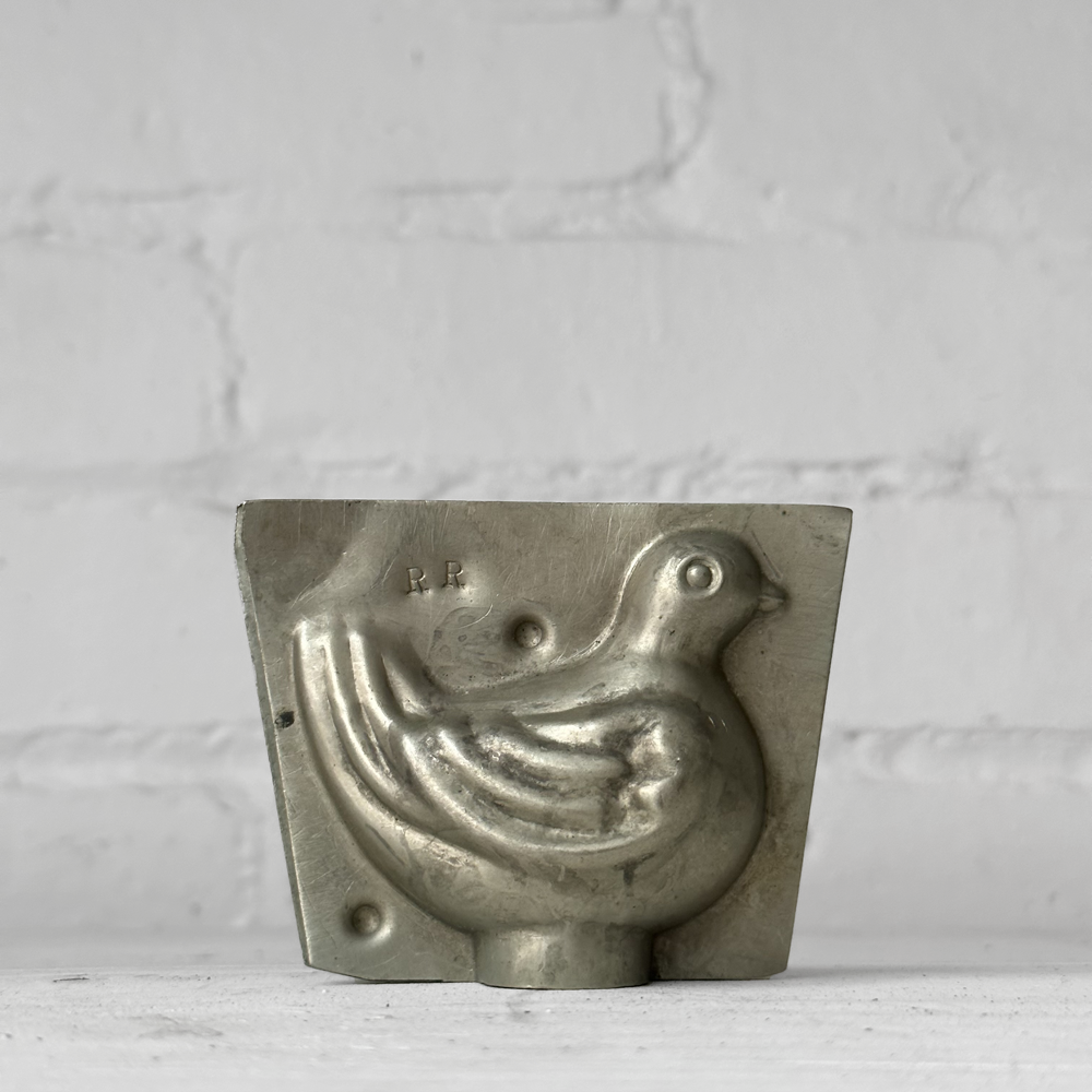 Antique Chocolate Bird Tin Mold (#29)
