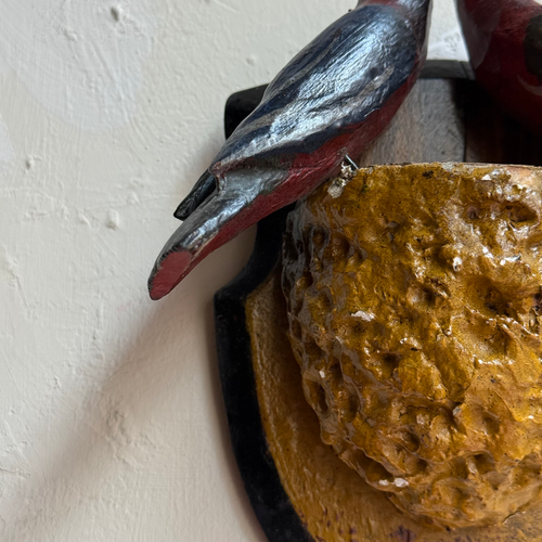 Early 20th-century Black Forest Carved Bird's Nest (BFB-21)