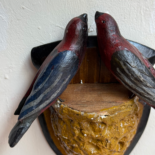 Early 20th-century Black Forest Carved Bird's Nest (BFB-21)
