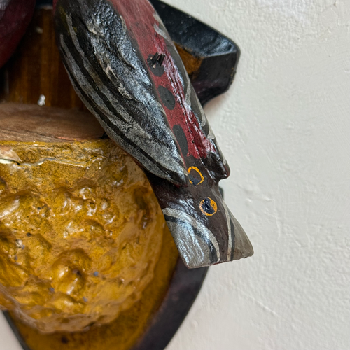 Early 20th-century Black Forest Carved Bird's Nest (BFB-21)