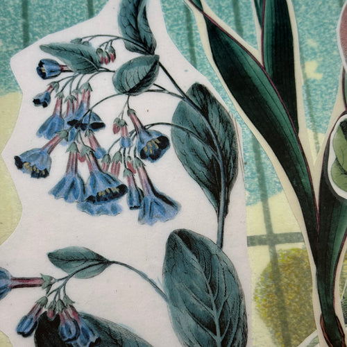 One-of-a-Kind Collaged Garden Mat (#29)