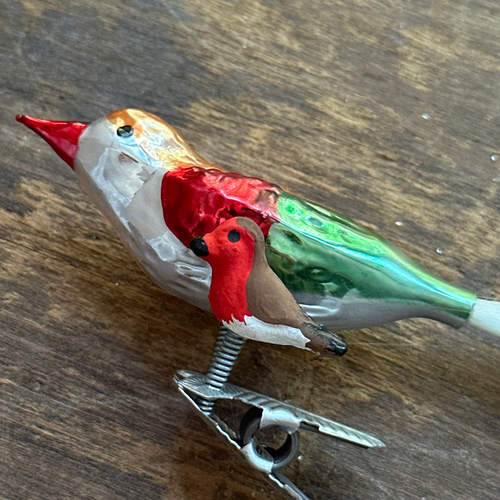 Nostalgic Clip-on Two Birds Ornament