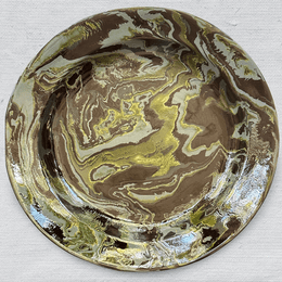 Marbled Large Serving Platter in Forêt Noire (1129)