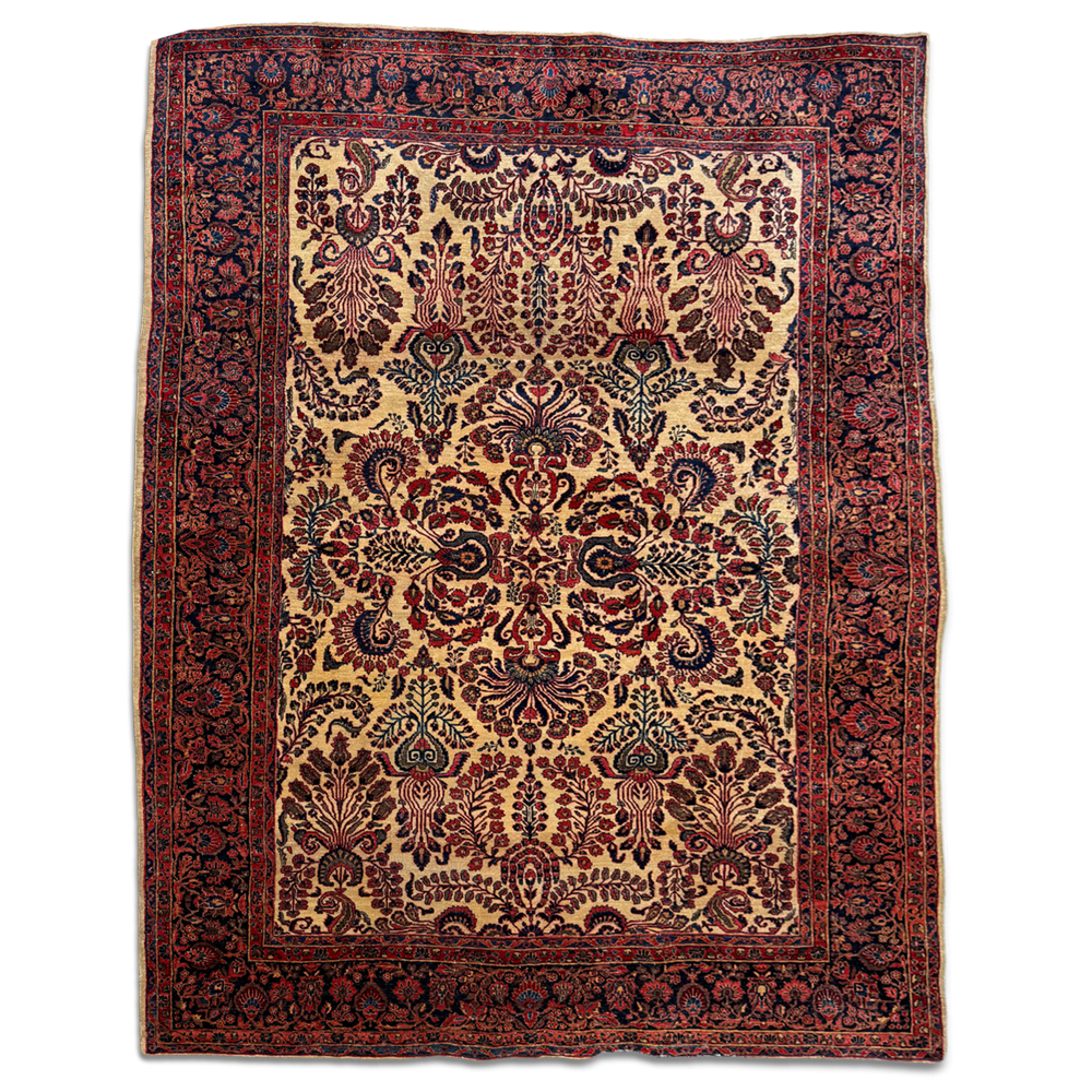 8’9” x 12’1” Vintage Persian Malayer Rug
