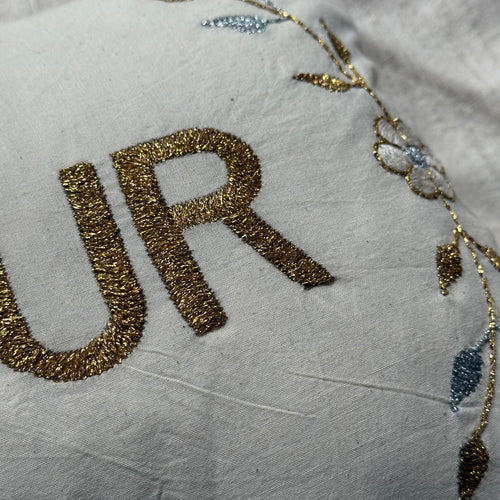 "Amour" Embroidered Cushion (CS-810)