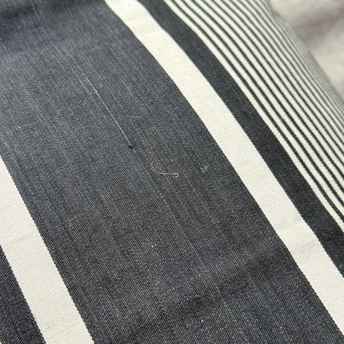 Custom 19th-century French Ticking Pillow (#28)