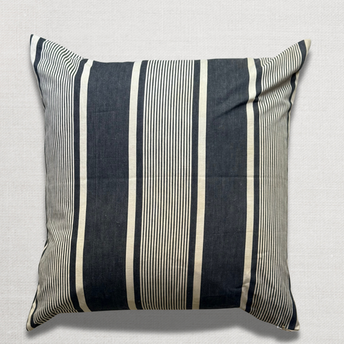 Custom 19th-century French Ticking Pillow (#28)