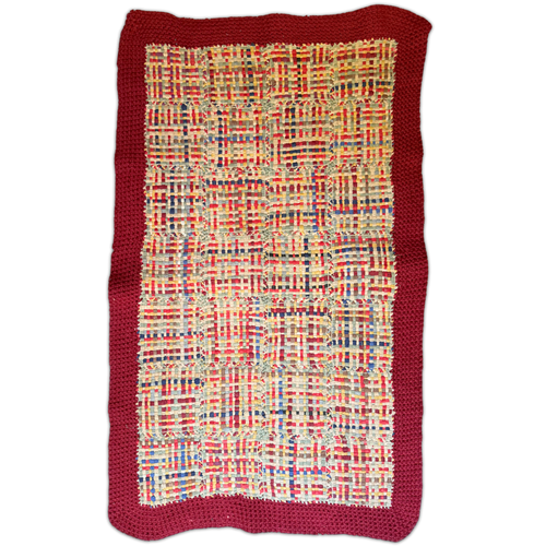 Vintage "Stocking" Round Rag Rug