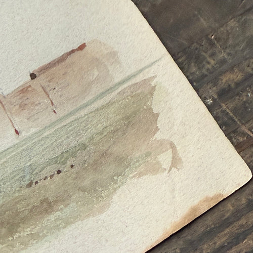 19th Century French Watercolor Painting by Alphonse Baril (#39)