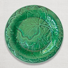 Vintage Majolica Leaf Plate (M02)