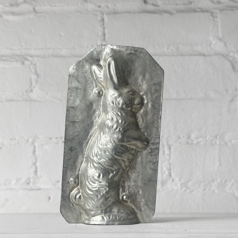 Antique Chocolate Rabbit Tin Mold (#43)
