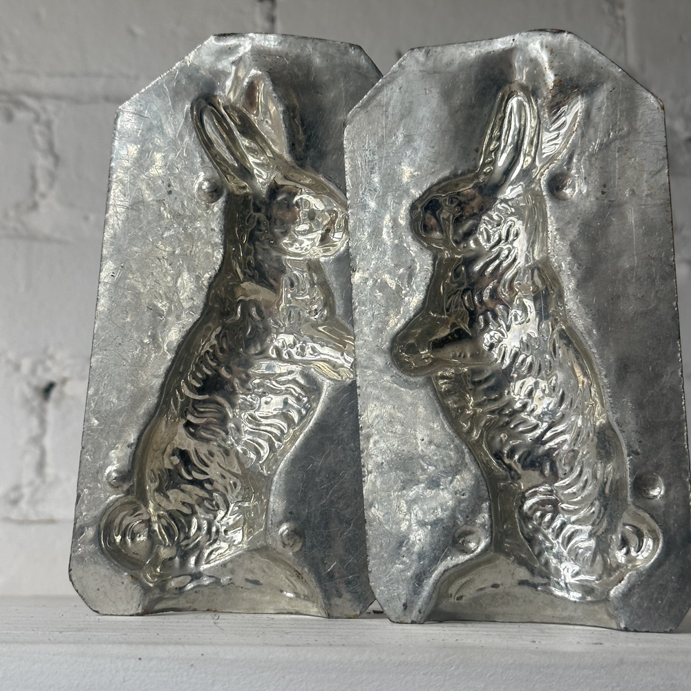 Antique Chocolate Rabbit Tin Mold (#43)