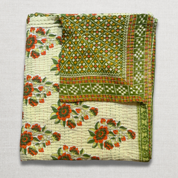 Vintage Sari Double Bedcover (#7-02)