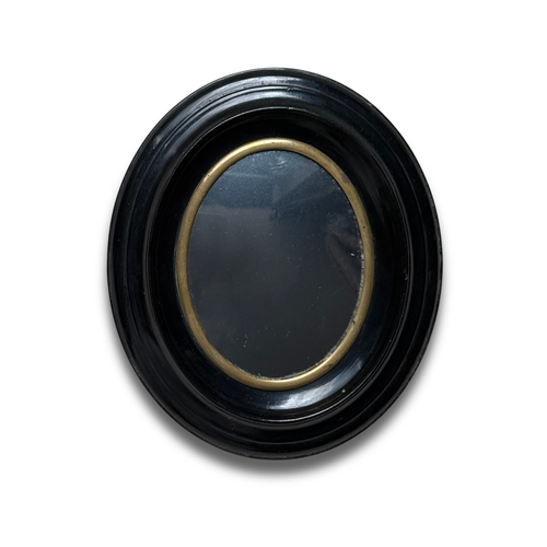 19th-century Small Convex French Mirror #2