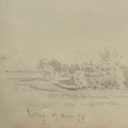 19th-century French Pencil Drawing by Alphonse Baril (#82)