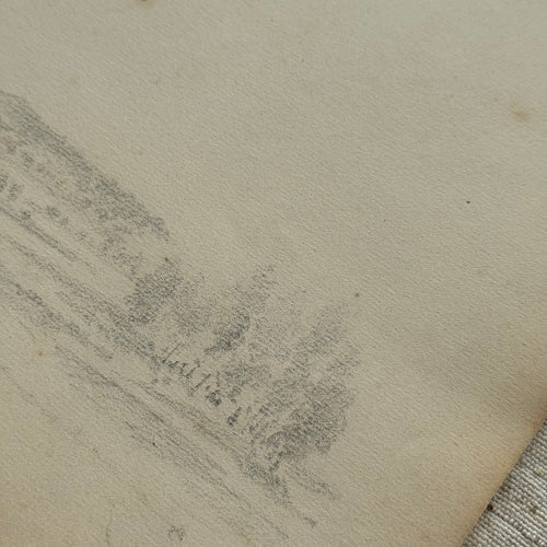 19th-century French Pencil Drawing by Alphonse Baril (#82)