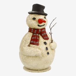 Snowman with Red Scarf Candy Container