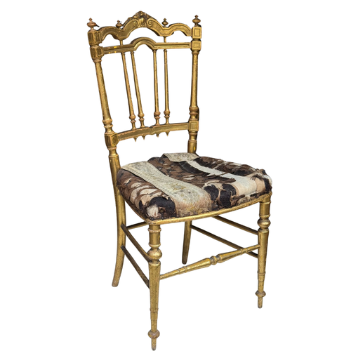 Pair of 19th-century European Gilt Chairs