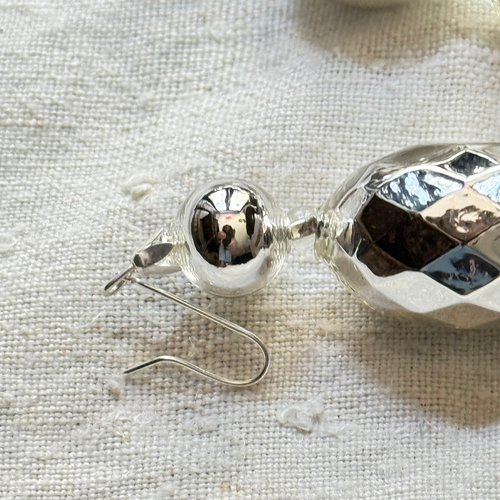 Large Silver Bauble Garland