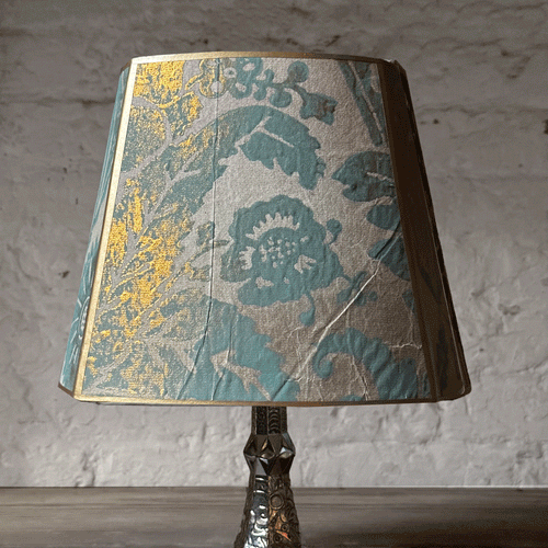 8" H Antique French Paper Custom Lampshade #A08