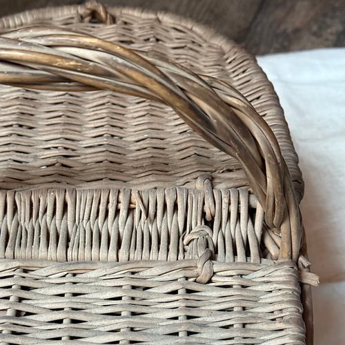 Antique  Double Lidded Picnic Basket