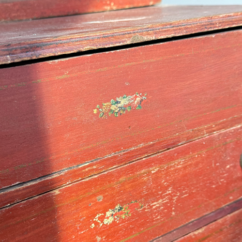 Early 20th-century Painted Miniature Doll's Chest