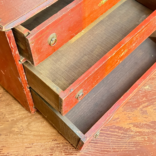 Early 20th-century Painted Miniature Doll's Chest