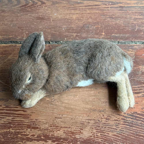 Needle Felted Sleeping Bunny