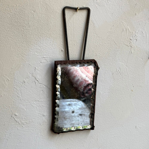 19th-century Small Shaving Mirror #2