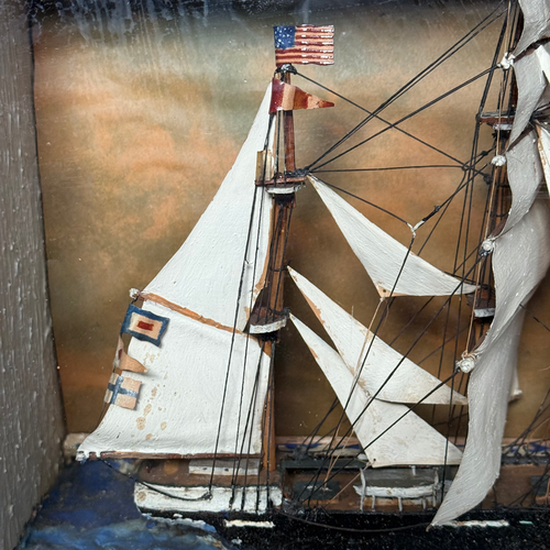 19th-century American Ship Diorama