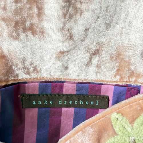 Candolyn Embroidered Silk Velvet Shoulder Bag in Pink Quartz