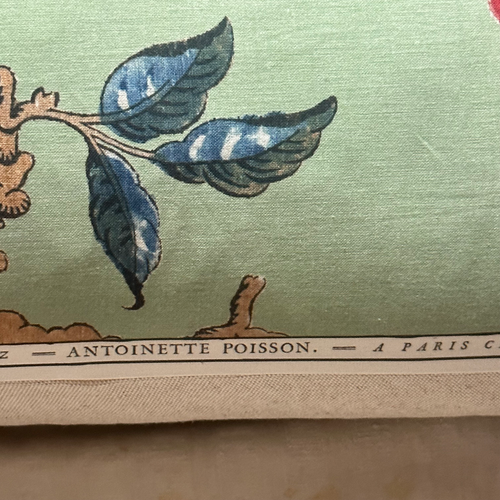 Medium Madame Pillow in Green (No. 95B) with Linen Backing