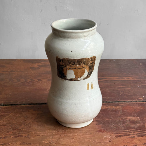 18th-century French Faience Apothecary Jar