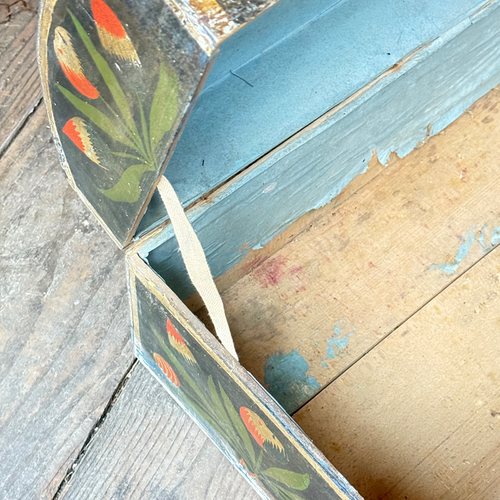 18th-century French Painted Trunk