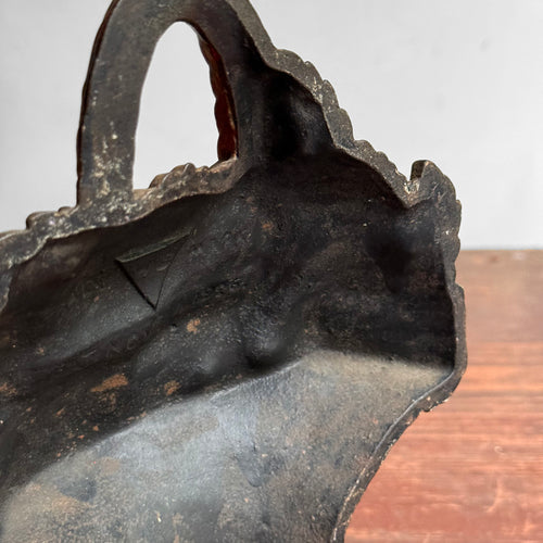 Antique American Cast Iron Flower Basket Doorstop