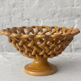 Early 20th Century French Pichon Ceramic Fruit Bowl