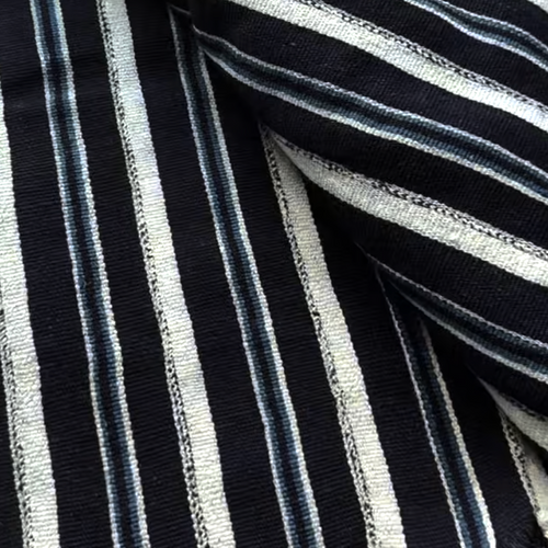 Antique 20th-century 55" x 88" West African Indigo Bedcover